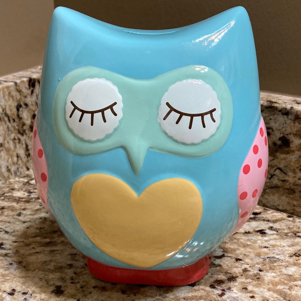 Colorful Owl Piggy Bank